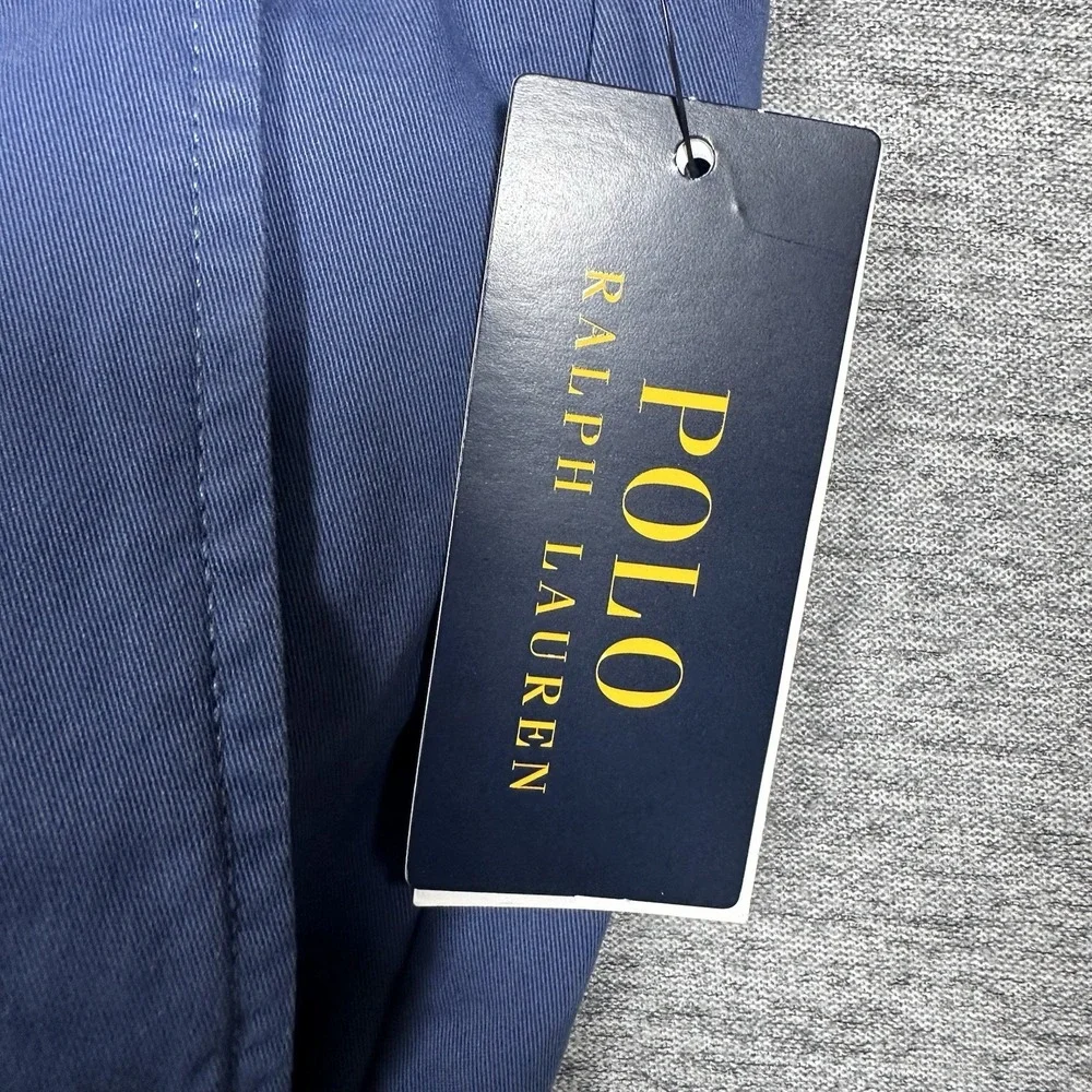 Polo Ralph Lauren Pants Mens 40x32 Blue Stretch Cotton Twill Chino City NEW